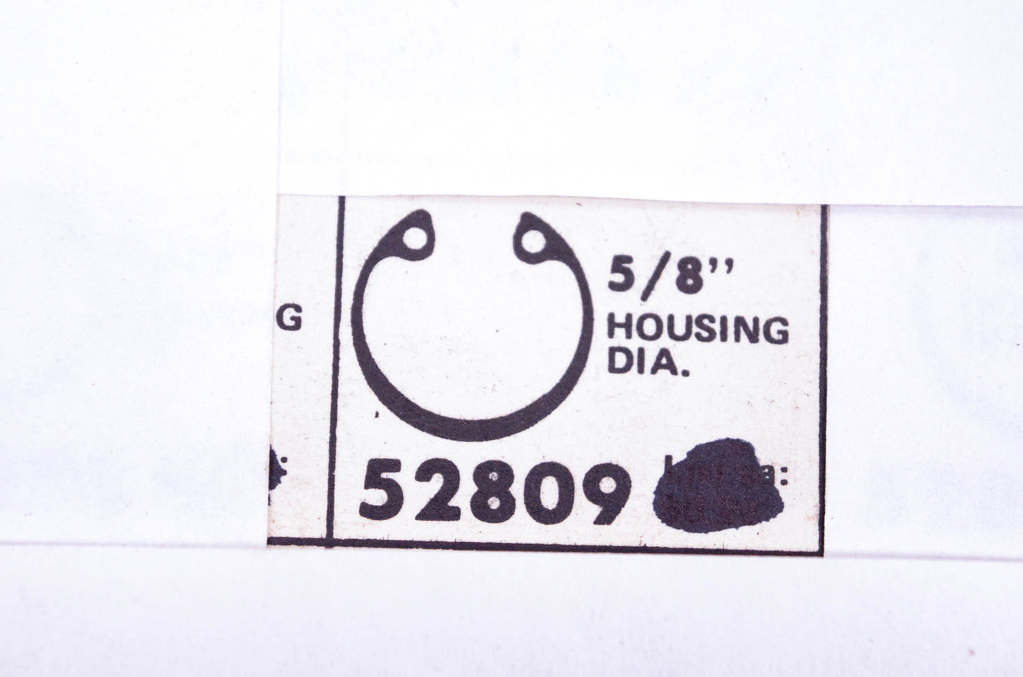 Sosmetal 52809 5/8" Retaining Rings Qty 15 NOS