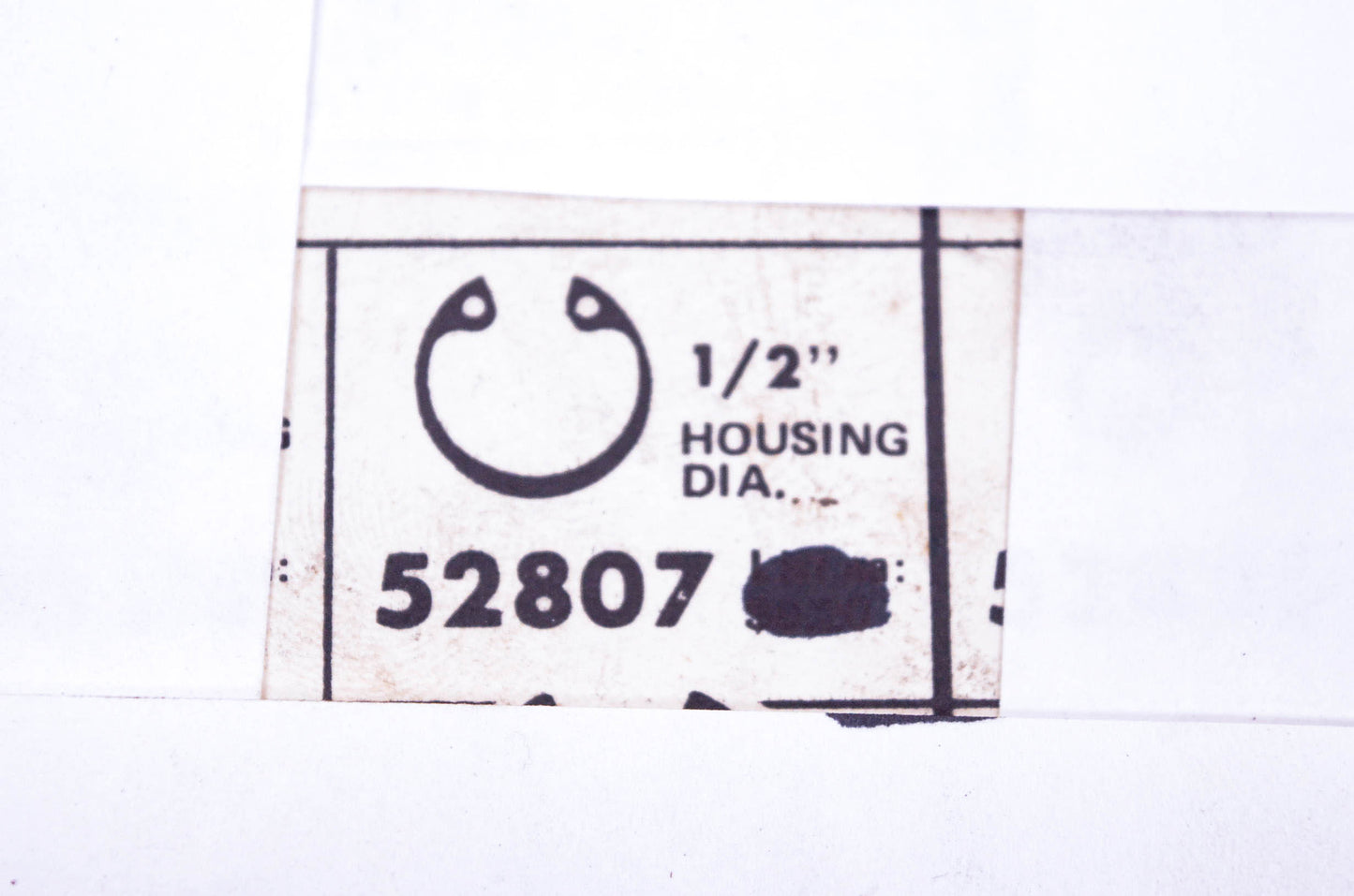 Sosmetal 52807 1/2" Retaining Rings Qty 10 NOS