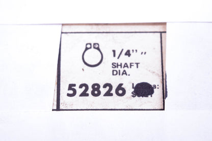 Sosmetal 52826 1/4" Retaining Rings Qty 10 NOS