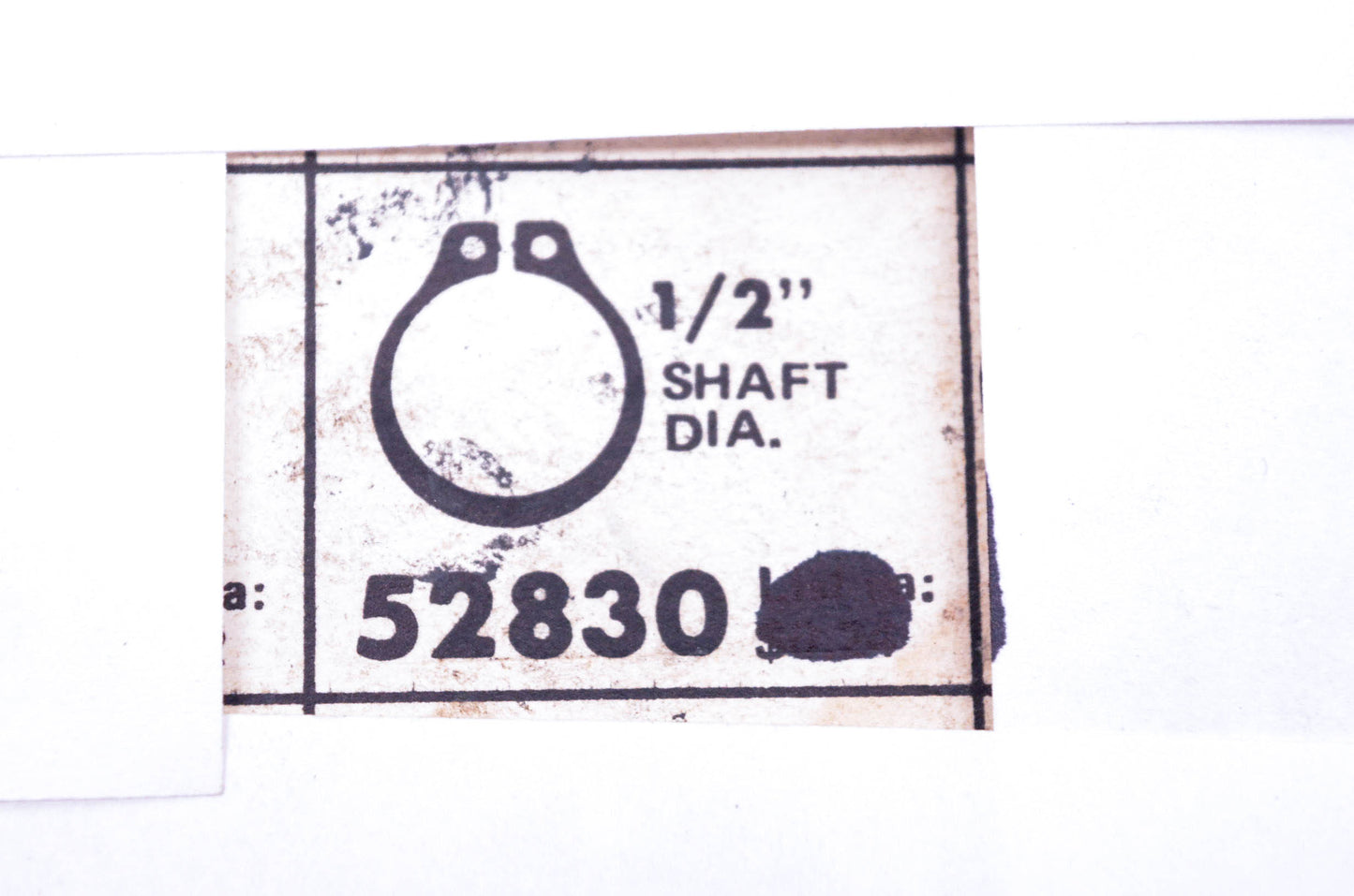 Sosmetal 52830 1/2" Retaining Rings Qty 9 NOS