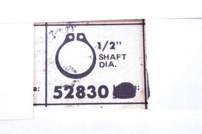 Sosmetal 52830 1/2" Retaining Rings Qty 9 NOS