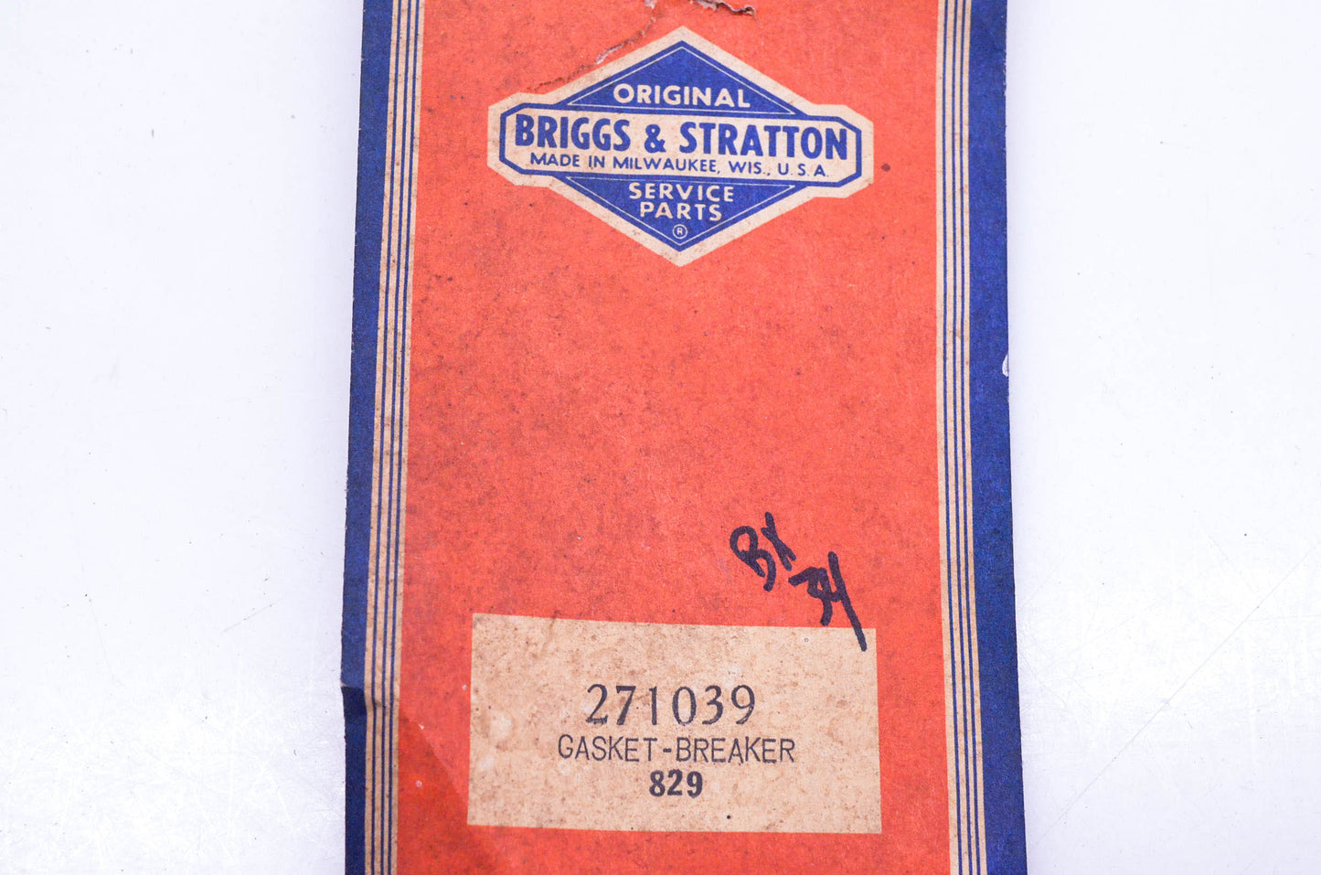 New OEM Briggs & Stratton 271039 Gasket NOS