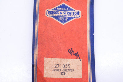 New OEM Briggs & Stratton 271039 Gasket NOS