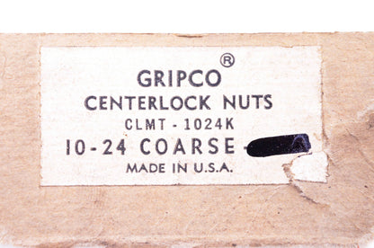 Gripco CLMT-1024-K Centerlock Nuts 10-24 Coarse Thread Qty 12 NOS