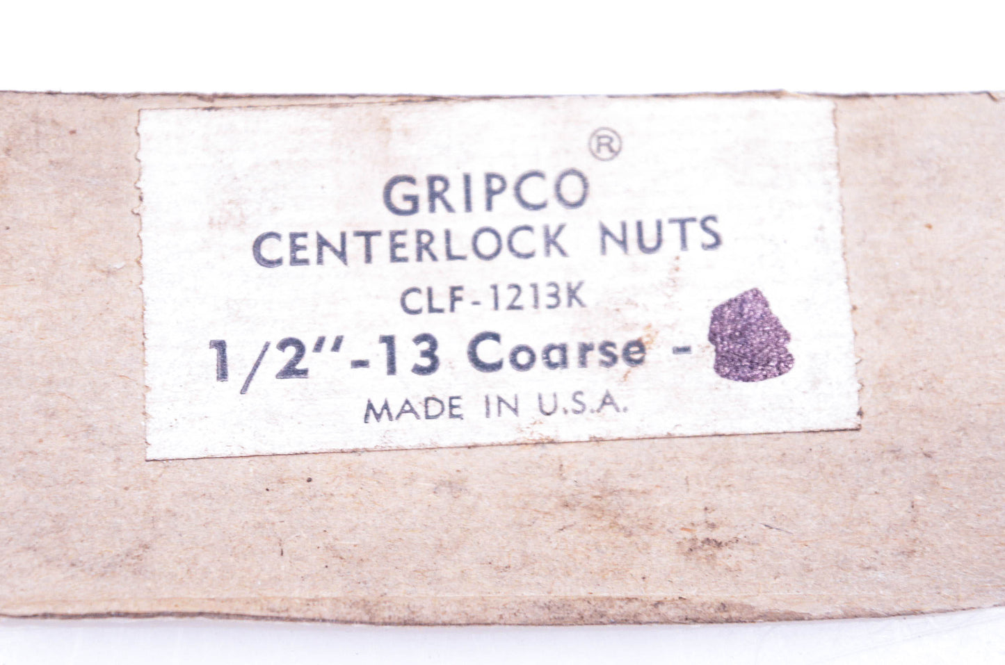 Gripco CLF-1213-K Centerlock Nuts 1/2"-13 Coarse Thread Qty 4 NOS
