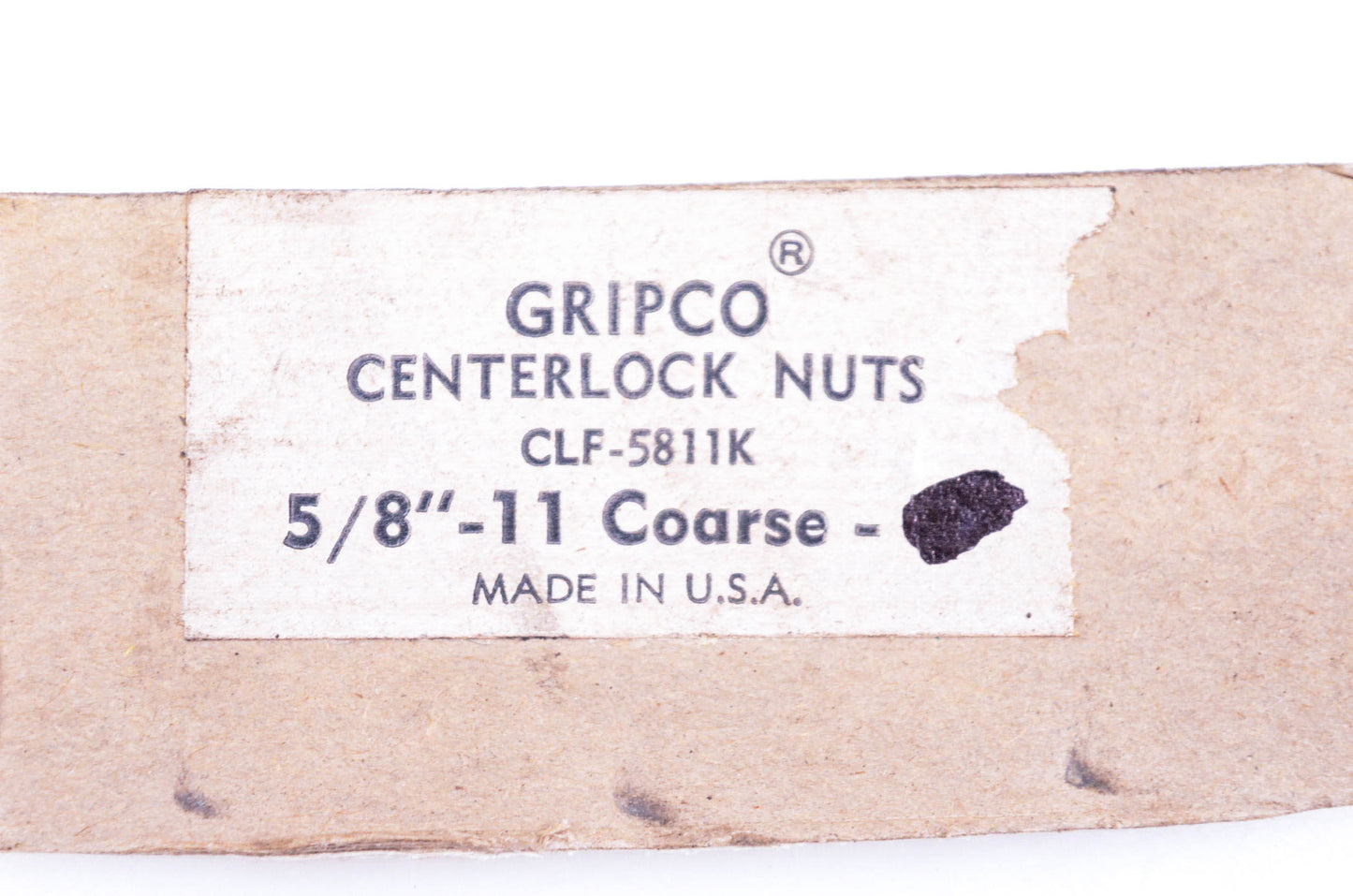 Gripco CLF-5811-K Centerlock Nuts 5/8"-11 Coarse Thread Qty 2 NOS