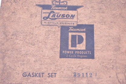 New OEM Tecumseh 29112 Gasket Kit NOS