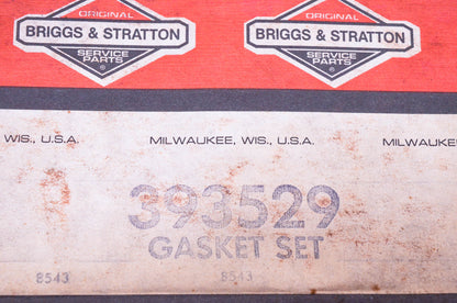 New OEM Briggs & Stratton 393529 Gasket Kit NOS