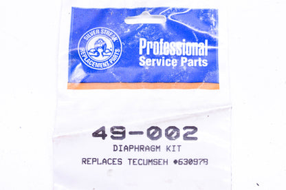 Silver Streak 49-002, 630978 Diaphragm Kit NOS