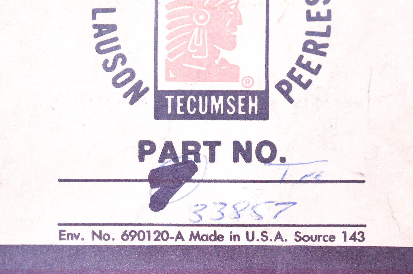 Tecumseh 33857 Spring Clip NOS