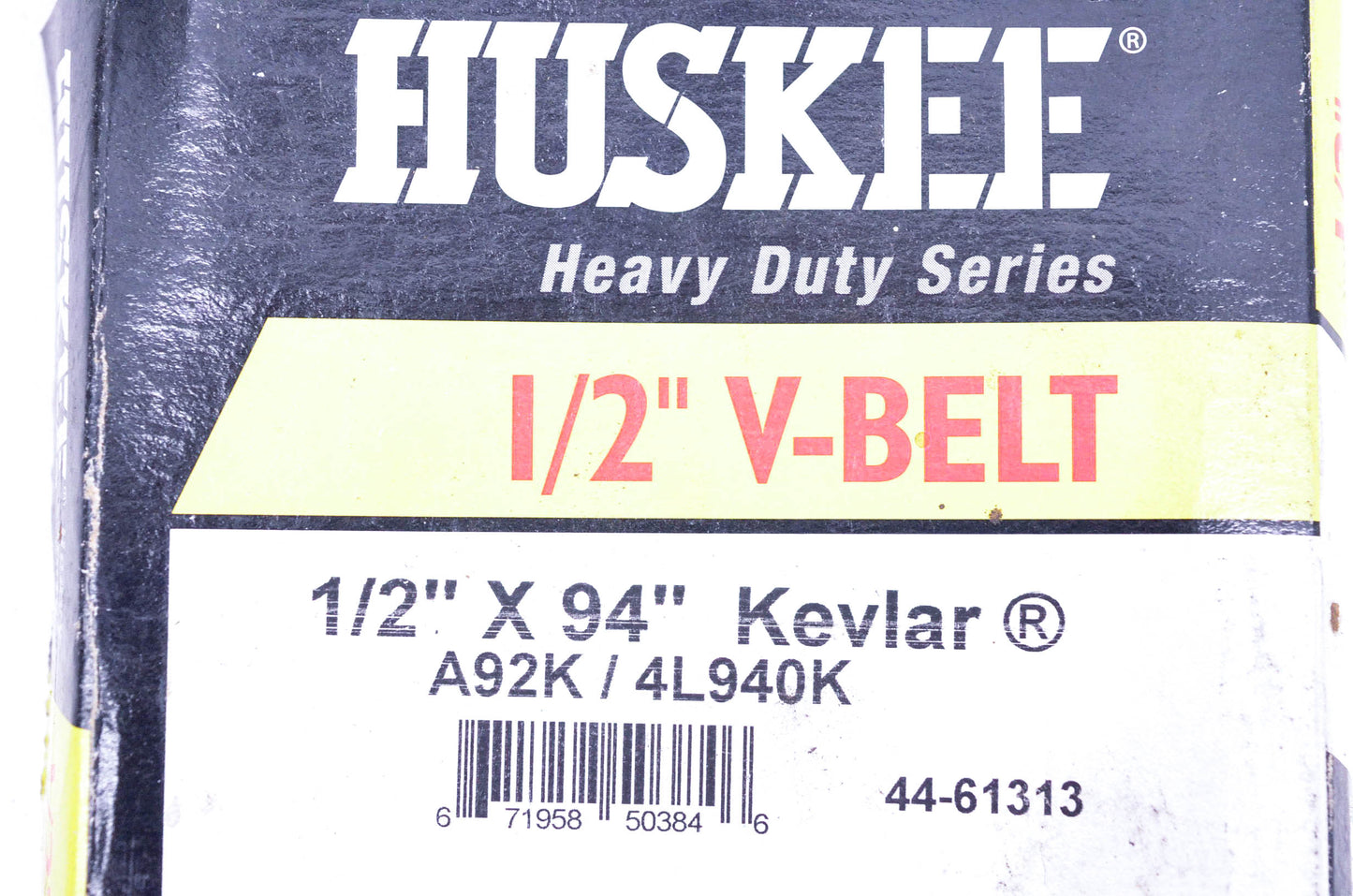 Huskee A92K, 4L940K 1/2" V Belt NOS