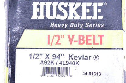 Huskee A92K, 4L940K 1/2" V Belt NOS