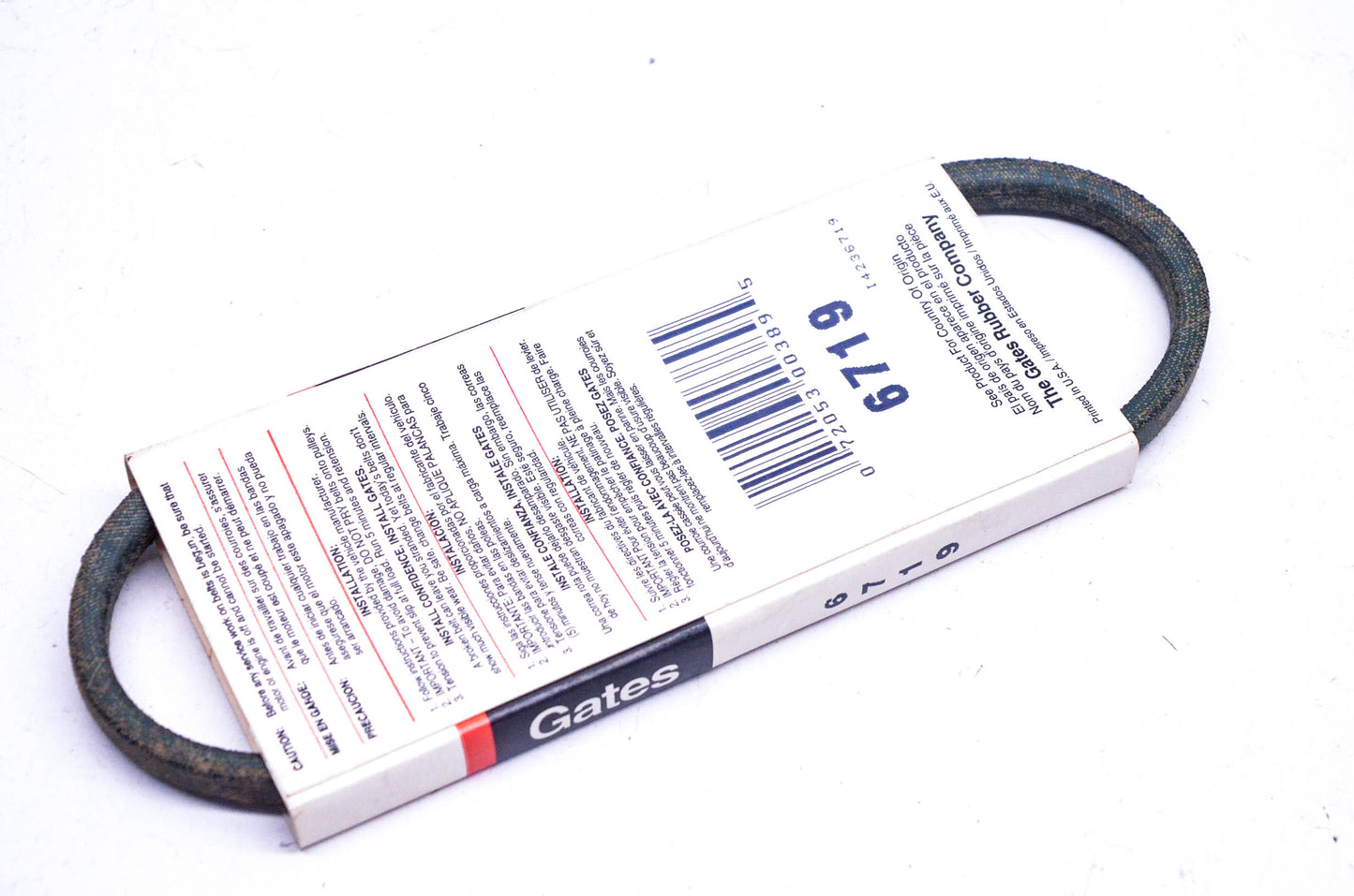 Gates 6719 Drive Belt NOS