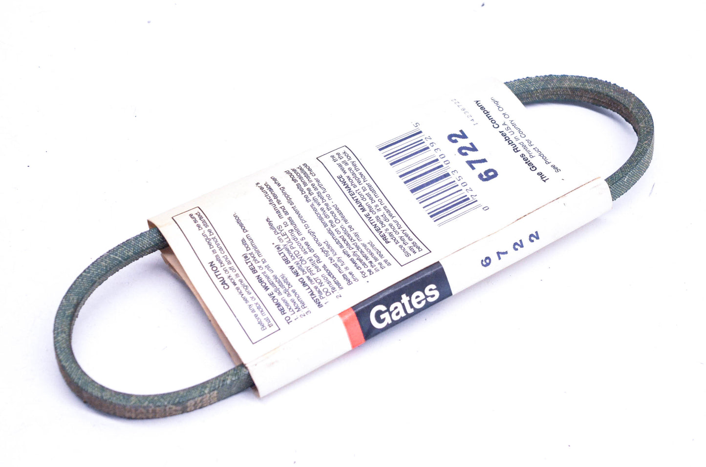 Gates 6722 Drive Belt NOS