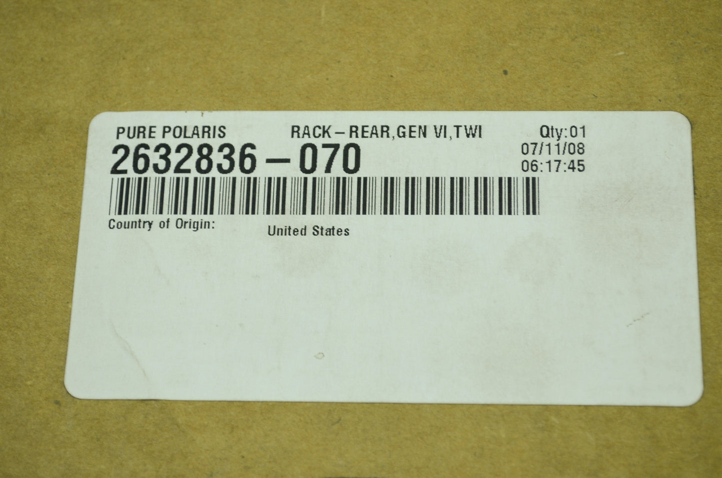 Polaris Rear Rack Gen VI 04 Sportsman 600 700