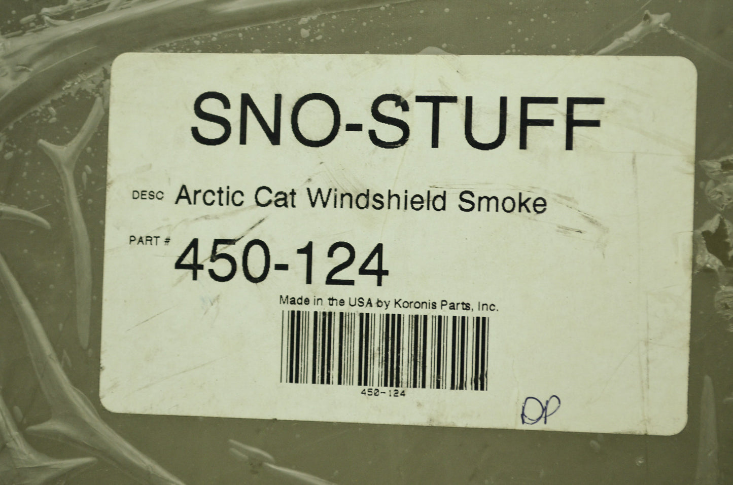 Sno-Stuff Windshield Smoke NOS