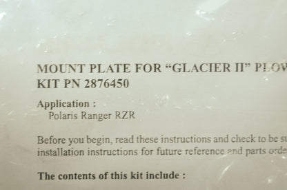 Polaris Plow Mount Kit Glacier II 08-14 RZR