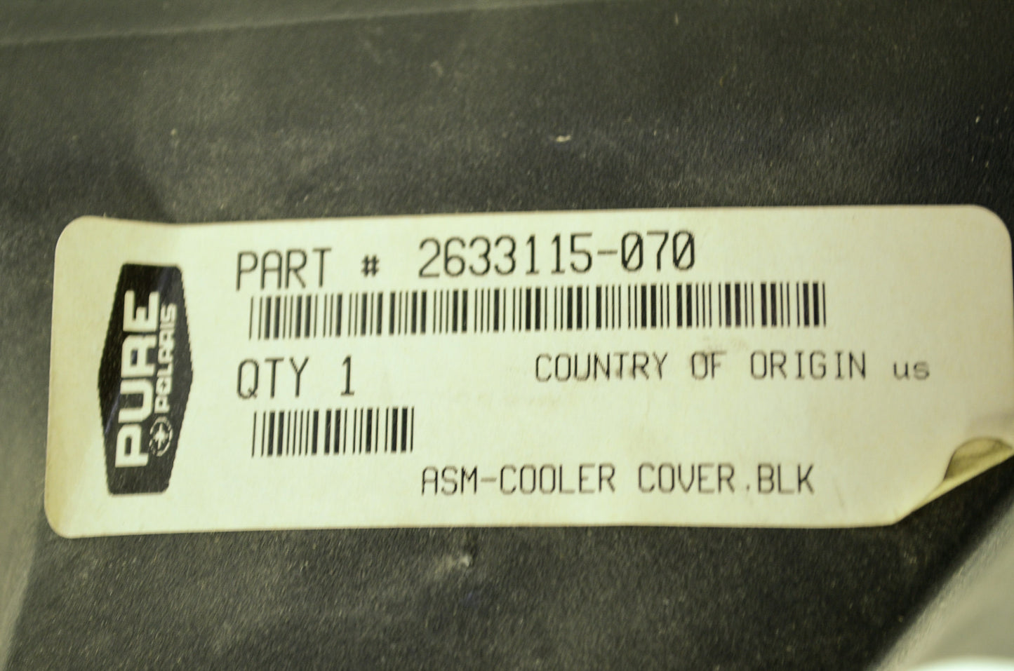 Cooler Cover Black 06-09 IQ NOS