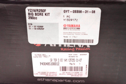 Athena P400485100012, GYT-0SS56-31-08 Big Bore Piston Kit 290cc NOS
