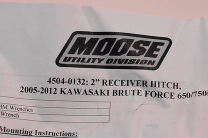 Moose Utility Division 4504-0132 Receiver Hitch 2 Inch NOS