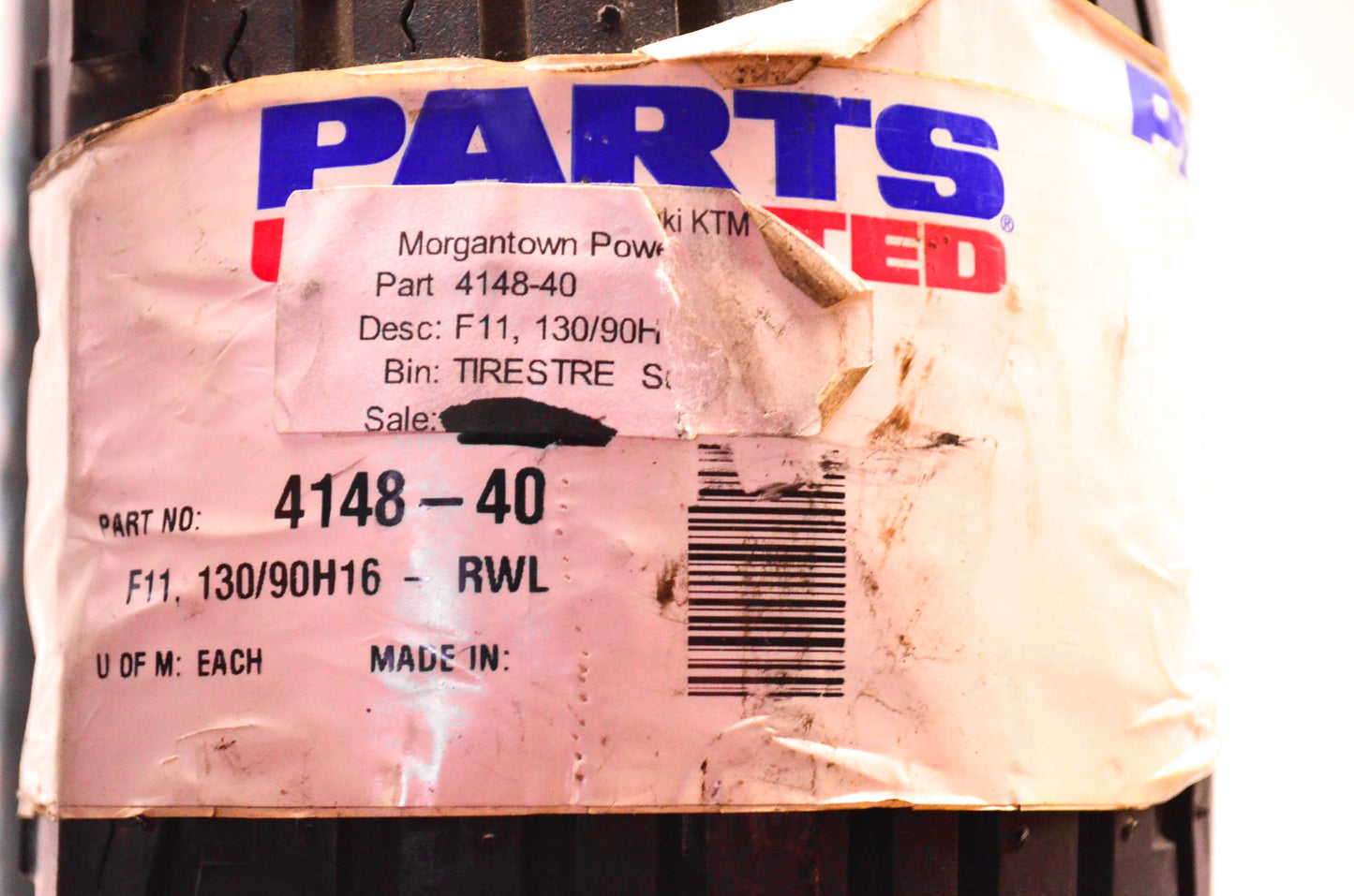 Dunlop 4148-40 F11 B 130/90H16 M/C 67H Tire NOS