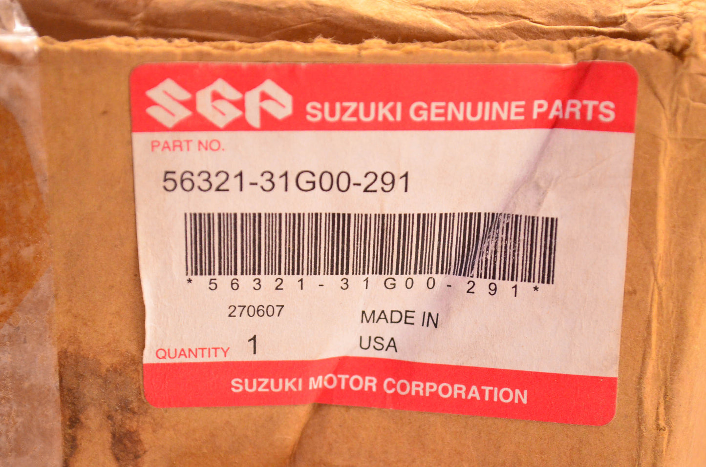 New OEM Honda 56321-31G00-291, 56321-31G Handle Cover NOS
