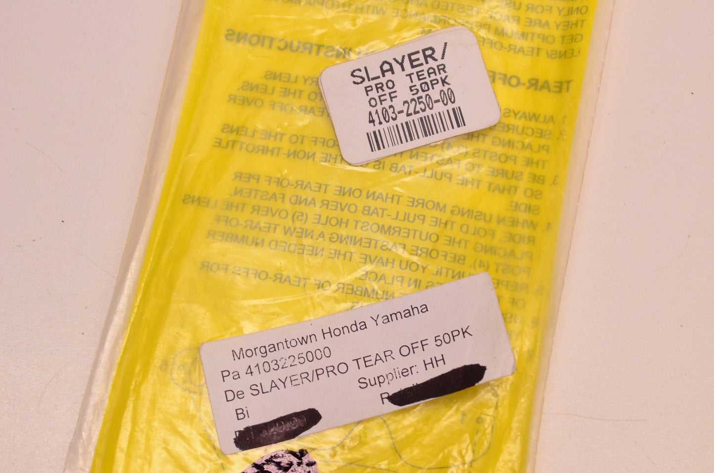 Utopia 4103-2250-00, 4103225000 MX Slayer Pro Lens Tear Offs 50 Pack NOS