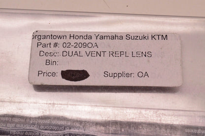Oakley 02-209OA, 02-209 Brown Tint Dual Vent Replacement Lens NOS