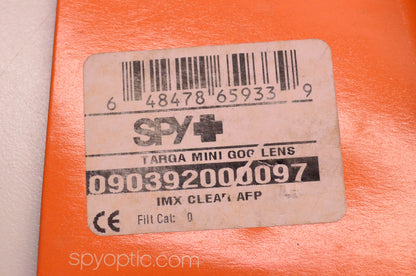 Spy 090392000097 Targa Mini Goggle Lens NOS
