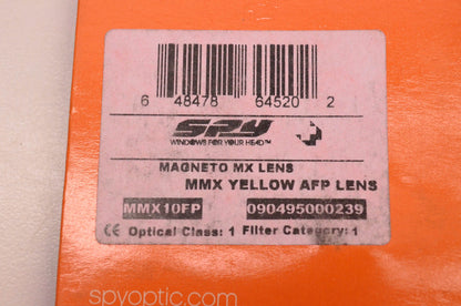 Spy 090495000239, MMX10FP Magneto MX Lens Yellow NOS