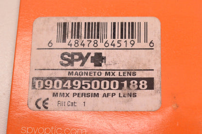 Spy 090495000188 Magneto MX Lens Persimmon NOS