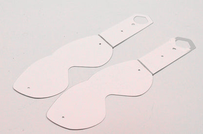 Spy 050044183007 Alloy Tear Off with Clip Clear 20 Pack NOS