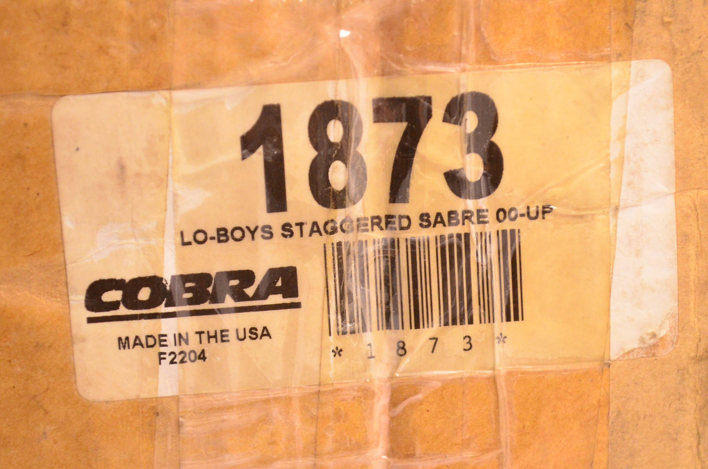 Cobra 1873, BLV1873 Lo Boys Staggered Exhaust Kit NOS