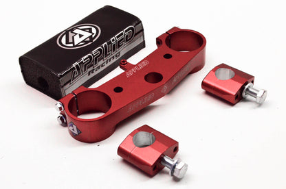 Applied Racing 5122KRD, 5122K Top Triple Clamp Kit Red NOS