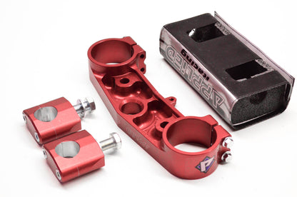Applied Racing 5122KRD, 5122K Top Triple Clamp Kit Red NOS