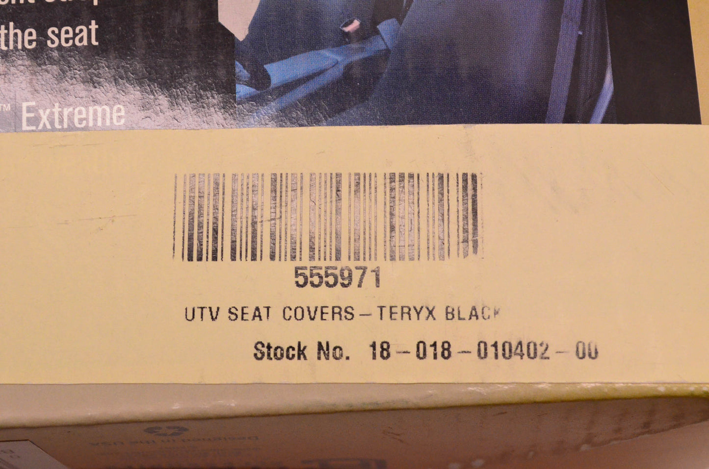 QuadGear 555971 UTV Seat Cover Kit Black NOS