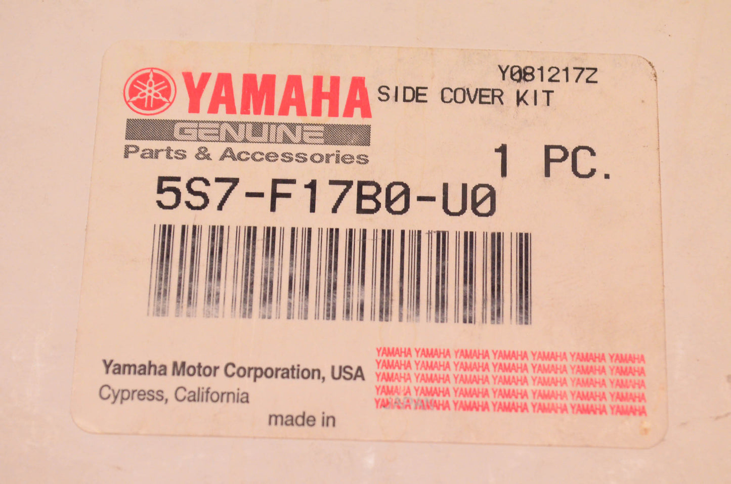 New OEM Yamaha 5S7-F17B0-U0-00 Chrome Battery Side Cover Kit NOS