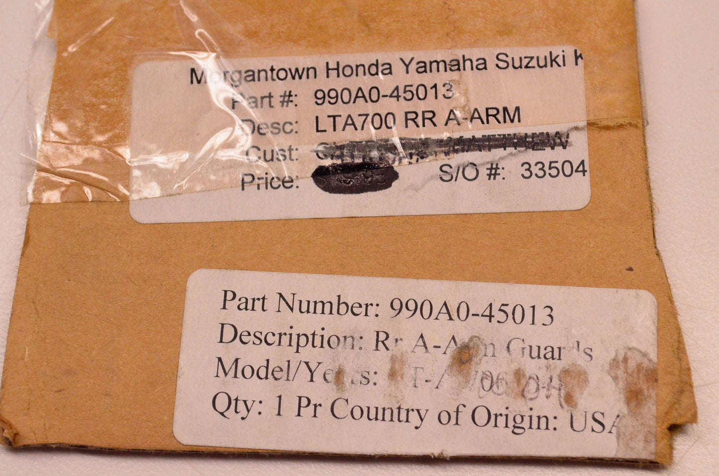 New OEM Suzuki 990A0-45013 King Quad A-Arm Kit NOS