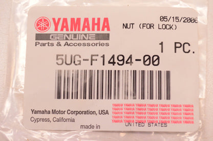 New OEM Yamaha 5UG-F1494-00-00 Nut For Lock NOS