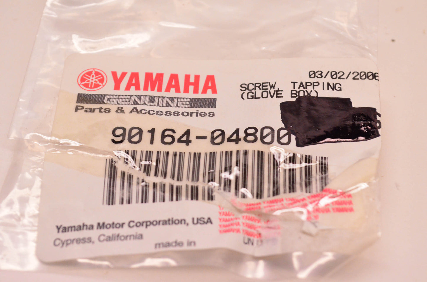 New OEM Yamaha 90164-04800-00 Tapping Screw Qty 4 NOS