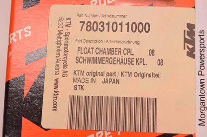 New OEM KTM 78031011000 Float Chamber Assembly NOS