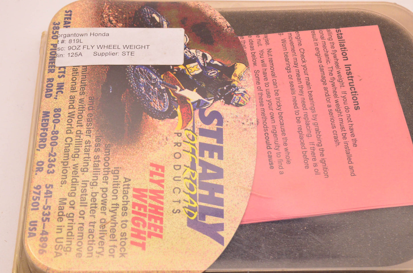 Steahly Off Road Products 819L Flywheel Weight Kit NOS