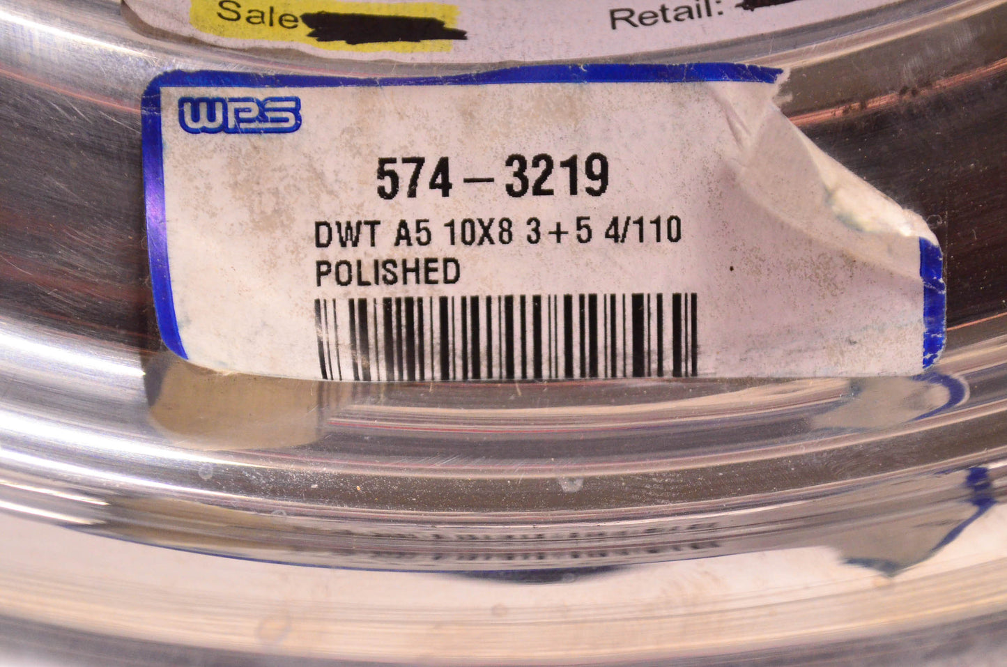 DWT 574-3219 Rim A5 10x8 3 + 5 4/110 NOS