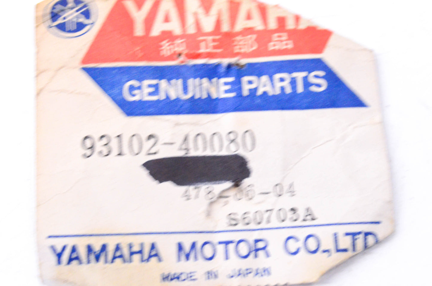 New OEM Yamaha 93102-40080-00 Oil Seal NOS