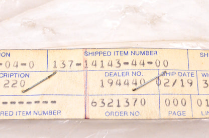 New OEM Yamaha 137-14143-44-00 Main Jet #220 NOS
