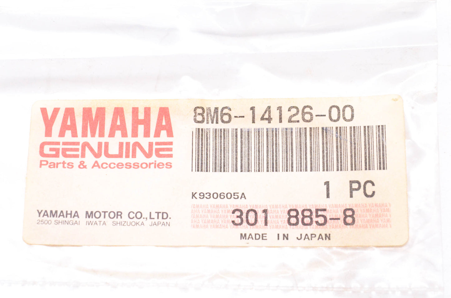 New OEM Yamaha 8M6-14126-00-00 Gasket NOS
