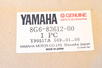 New OEM Yamaha 8G6-83612-00-00 Meter Panel Cover NOS