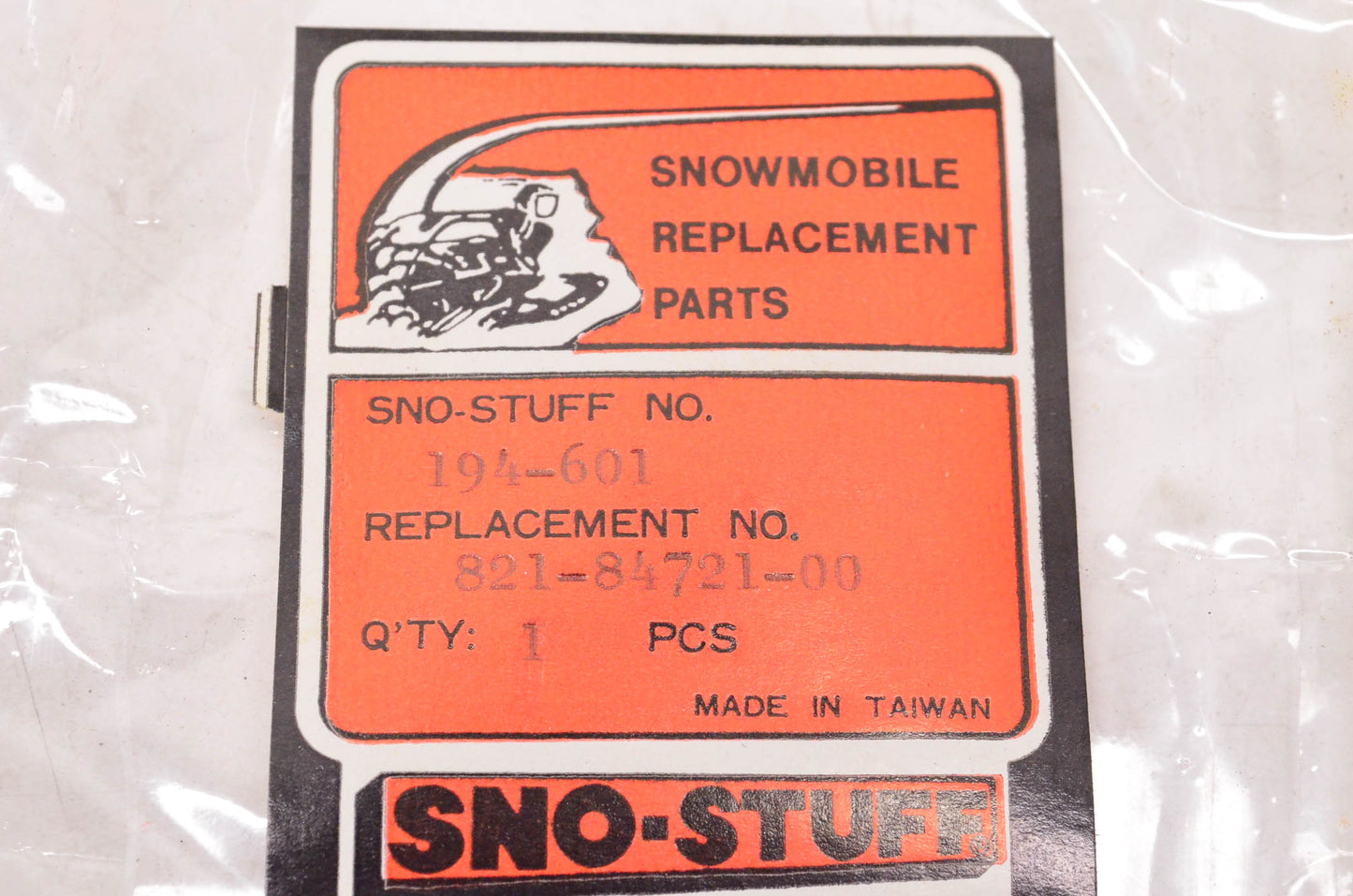 Sno-Stuff 821-84721-00, 821-84721-00-00 Taillight Lens NOS