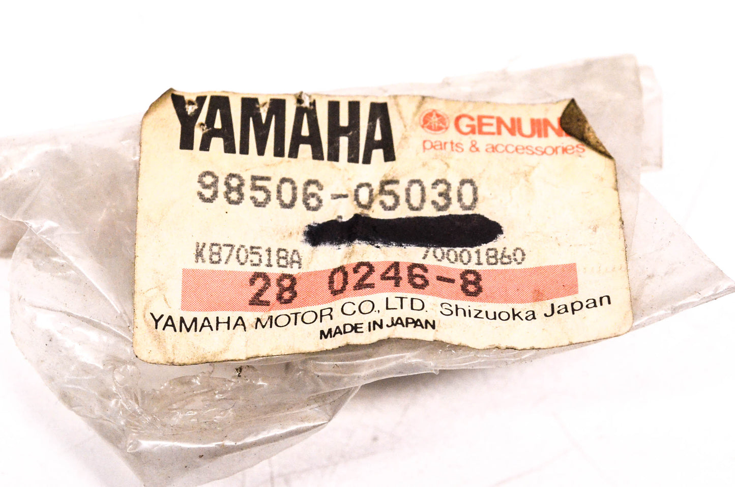 New OEM Yamaha 98506-05030-00 Pan Head Screw NOS