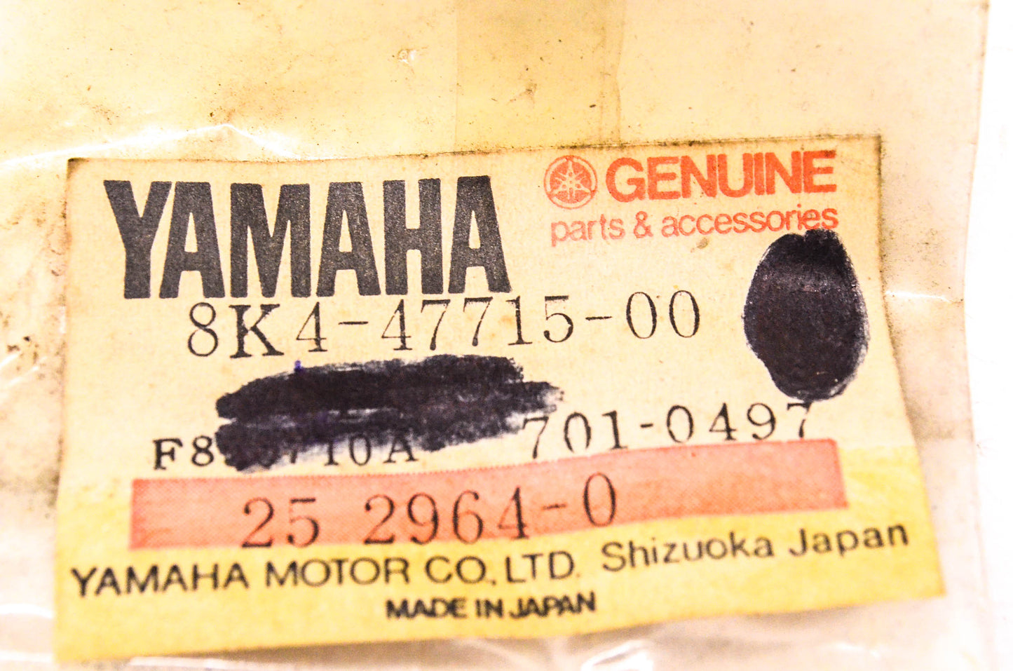 New OEM Yamaha 8K4-47715-00-00 Speedometer Gear Joint NOS